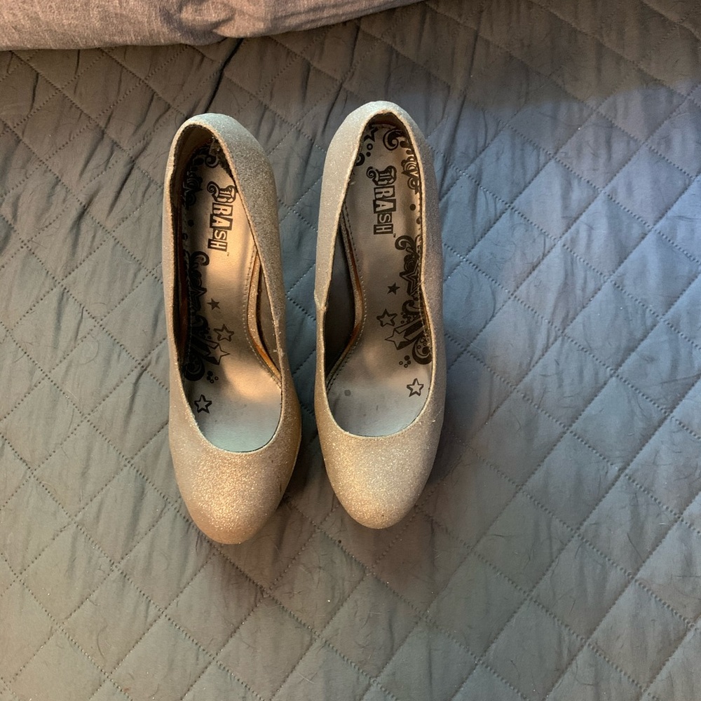 Gold sparkle heels - Picture 6 of 6